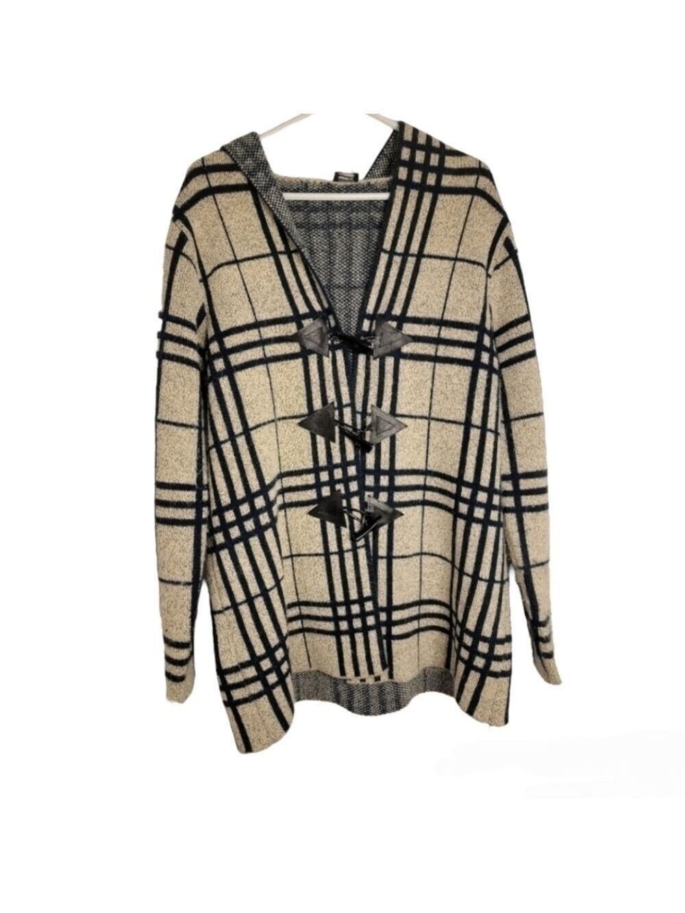 SIONI Button  Up Wool Sweater Jacket